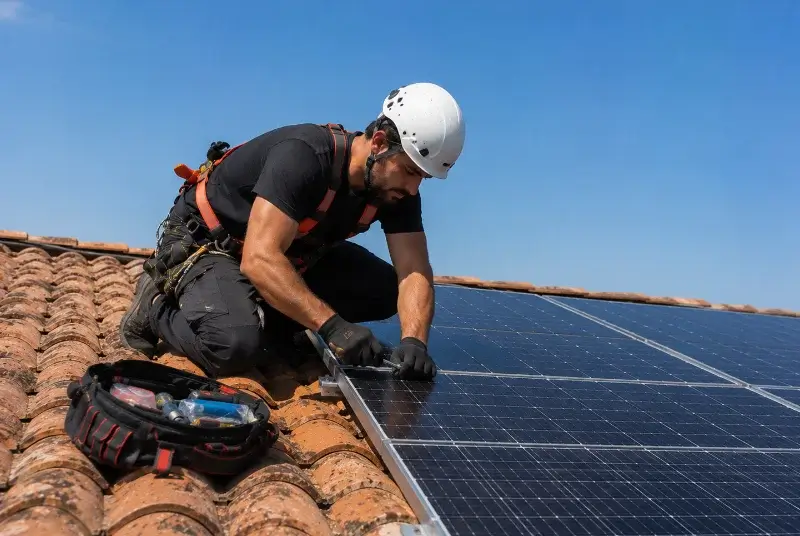 Maintenance et monitoring de panneaux solaires à Ginasservis