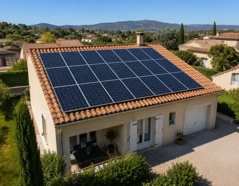 Prime à l'autoconsommation panneaux solaires Ginasservis — aide financière de l'État